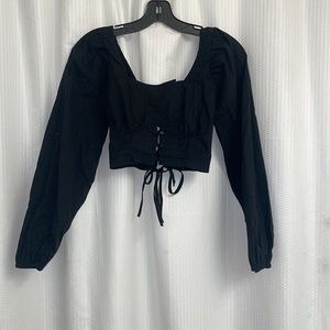 UO Long Sleeve Crop w/ back detail Size: 6